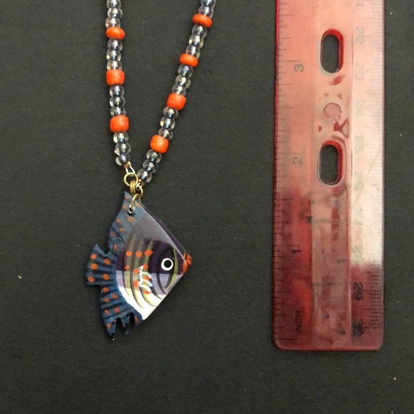 Long fish necklace - Picture 3 of 3